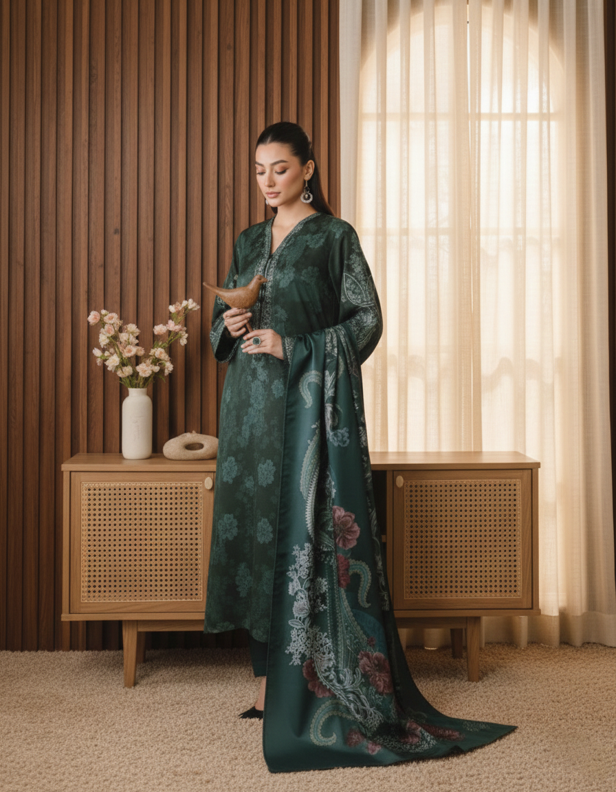 BAROQUE – Airjet Dhanak Digital Print Unstitched Suit (3Pc)