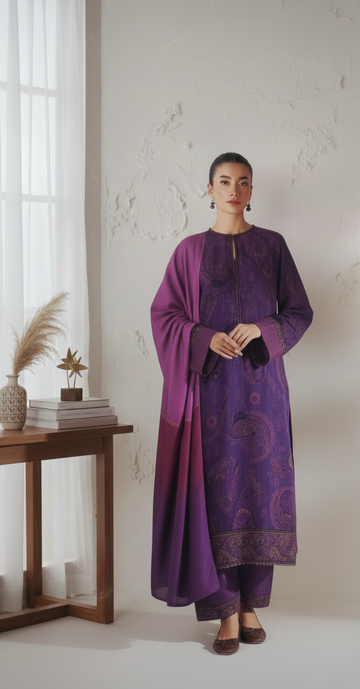 BAROQUE – Winter Digital Airjet Dhanak 3-Piece Suit