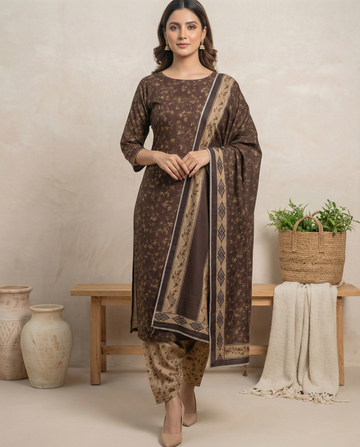 BAROQUE – Digital Printed Airjet Dhanak 3-Piece Unstitched Suit